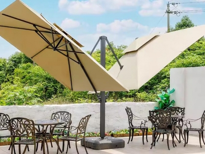 6027 Two heads roman umbrella