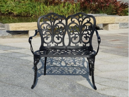 9049C cast aluminum loveseat