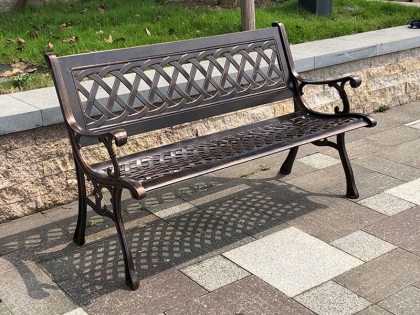 9456C cast aluminium bench