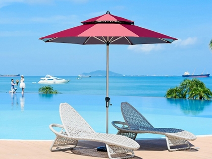 6023 Aluminum center column umbrella