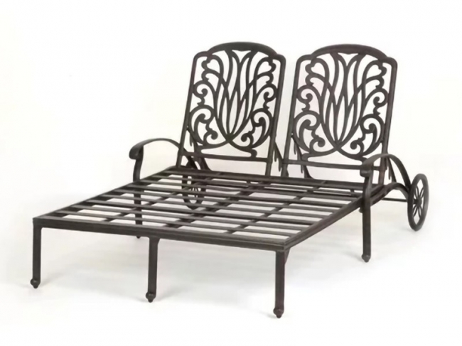 3088 Cast aluminum loveseat lounger